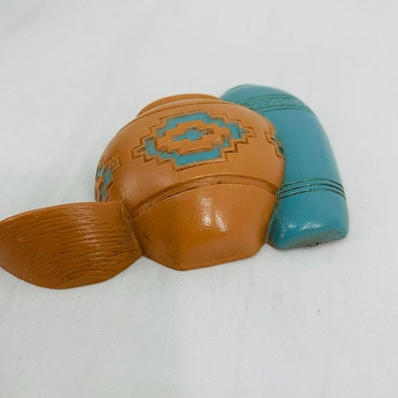 Vintage Southwestern Boho Cactus Clay Pot Decor Pair Wall Decor - Picture 6 of 10